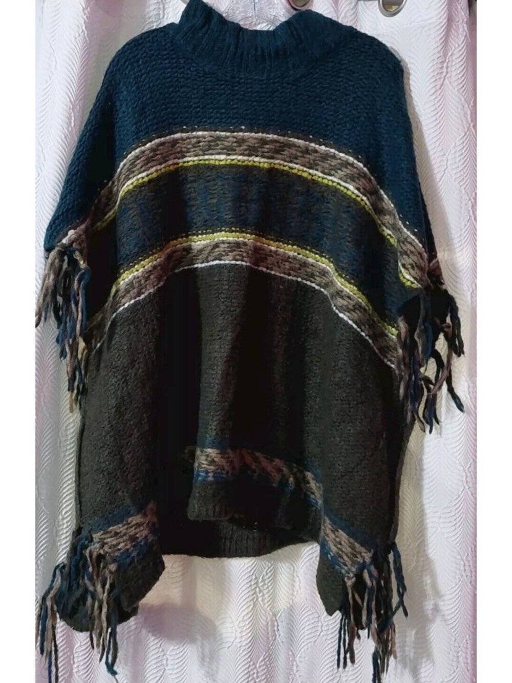 Free People Aquamarine Blue and Green Sleeveless Sweater Women Size XS Wool